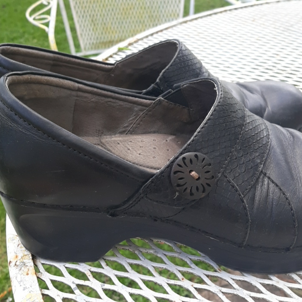 Sanita clogs. Good shape, minimal wear.